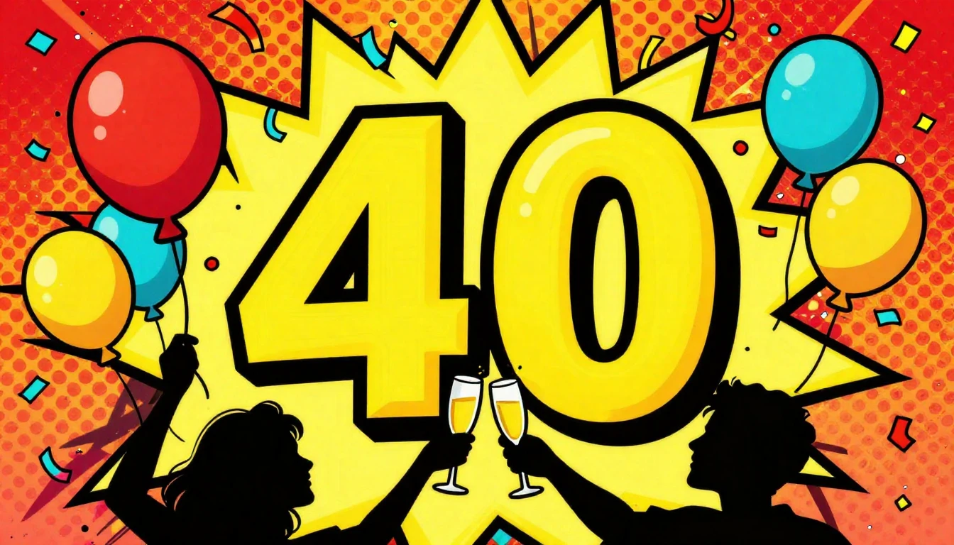 A vibrant and colorful illustration featuring a large, styli...