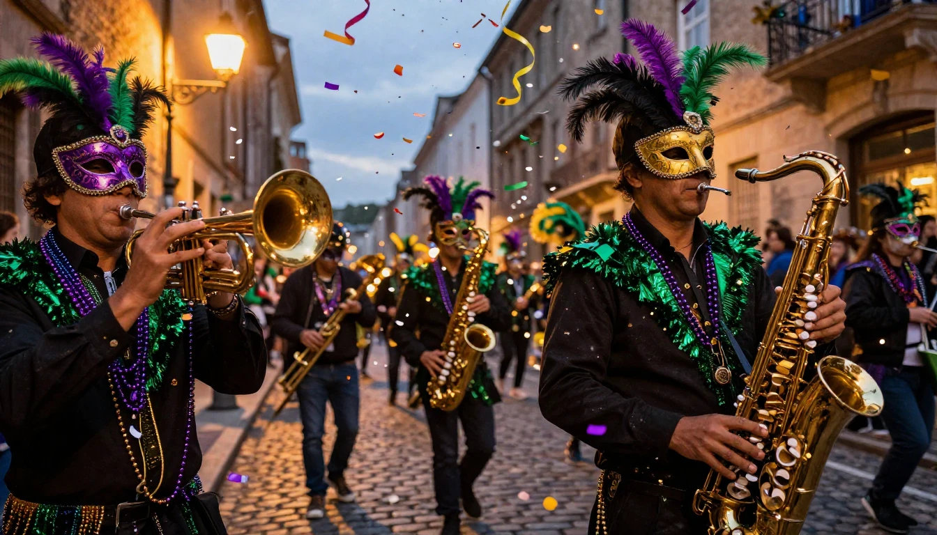 A vibrant and festive scene capturing the essence of a carni...