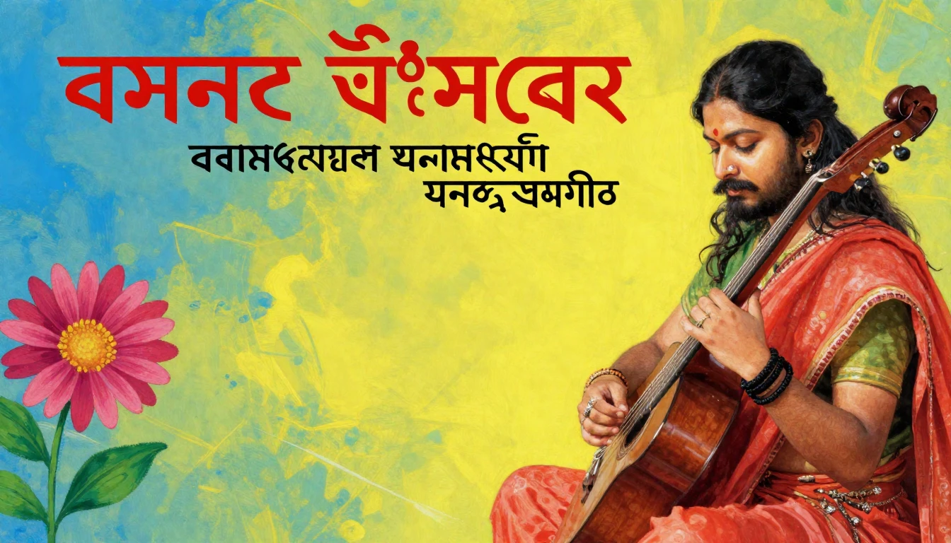 Album cover art for instrumental music about বসন্ত উৎসবের জন...