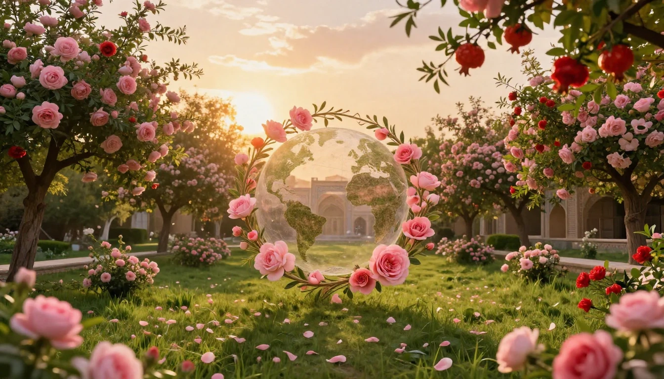 A breathtaking landscape inspired by ancient Persian gardens...