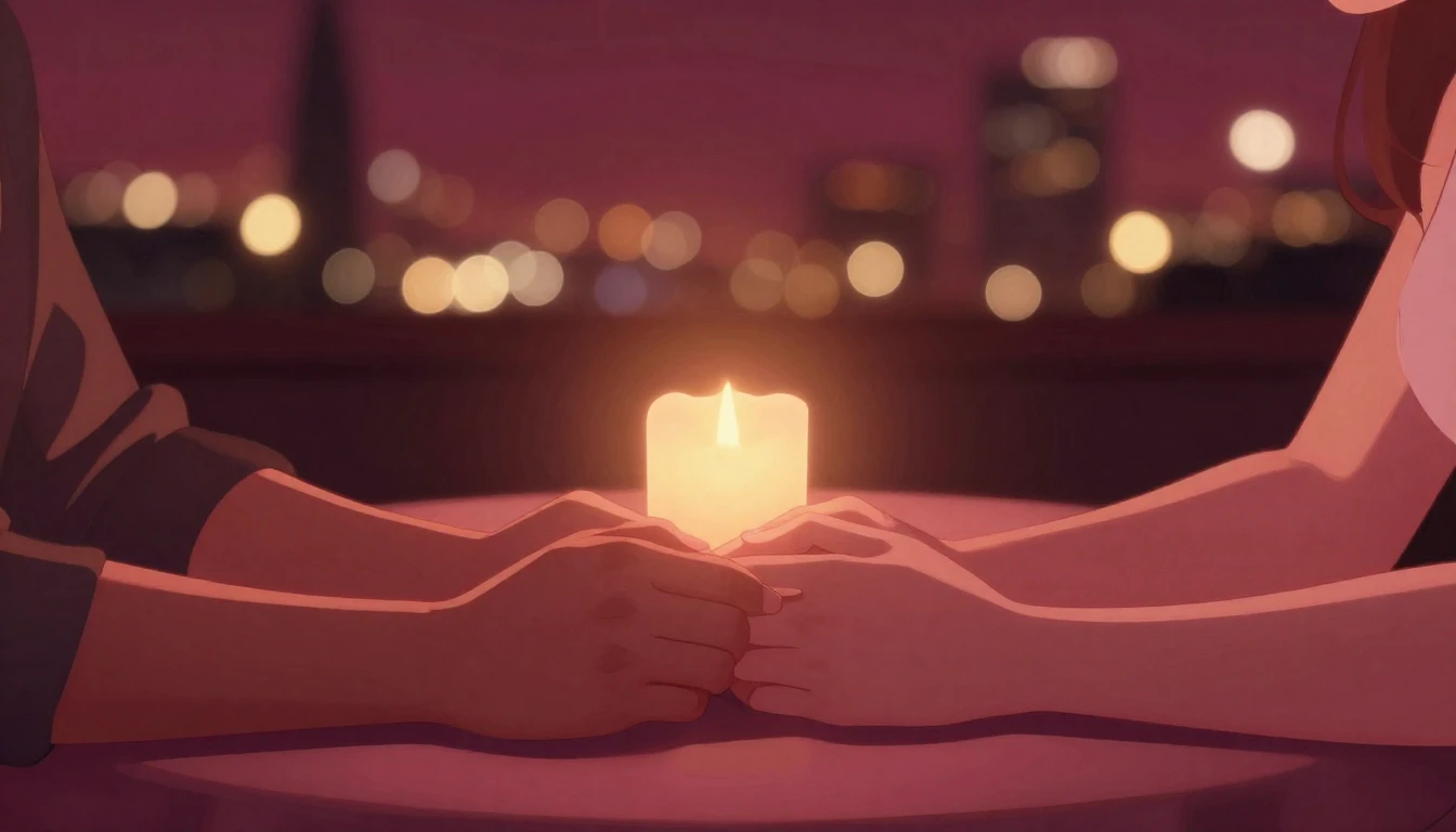 A romantic and dreamy digital art illustration for a music a...