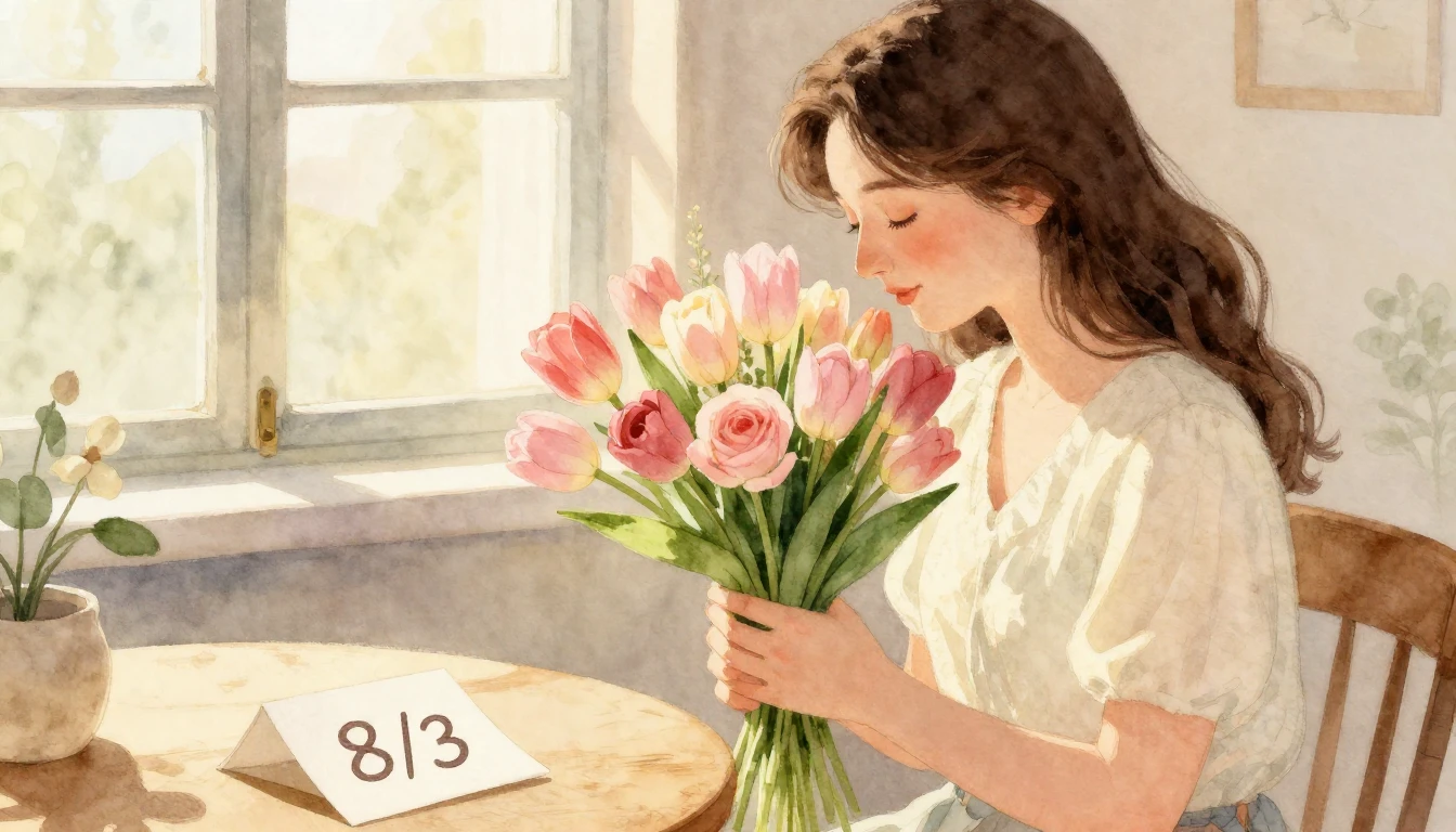 A heartwarming watercolor illustration depicting a loving mo...