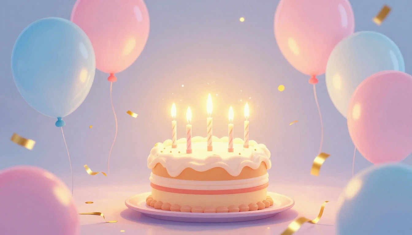 A vibrant and heartwarming celebration scene designed as a d...