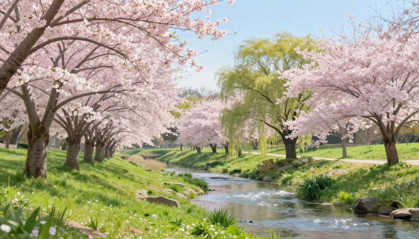 A breathtaking landscape capturing the essence of spring. So...