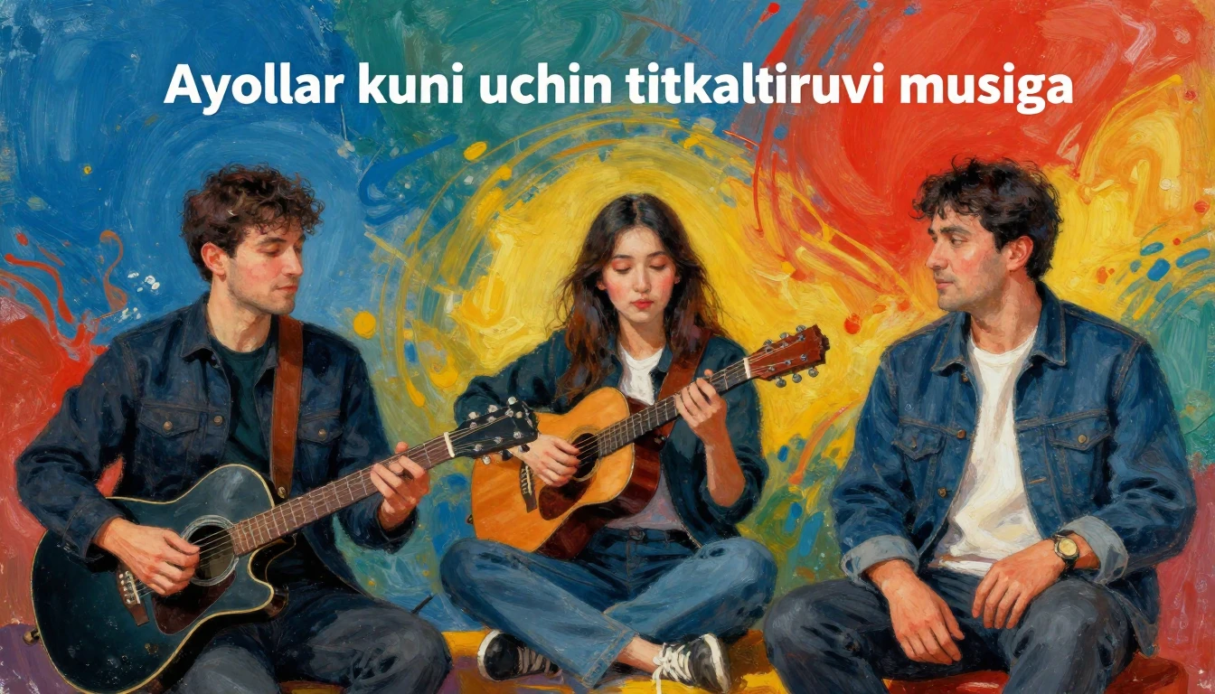 Album cover art for instrumental music about Ayollar kuni uc...