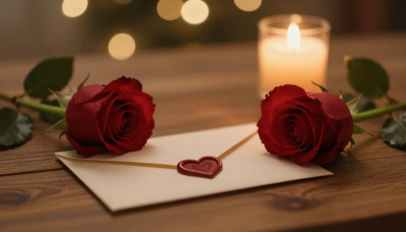 A romantic cinematic close-up of a single red rose lying on ...