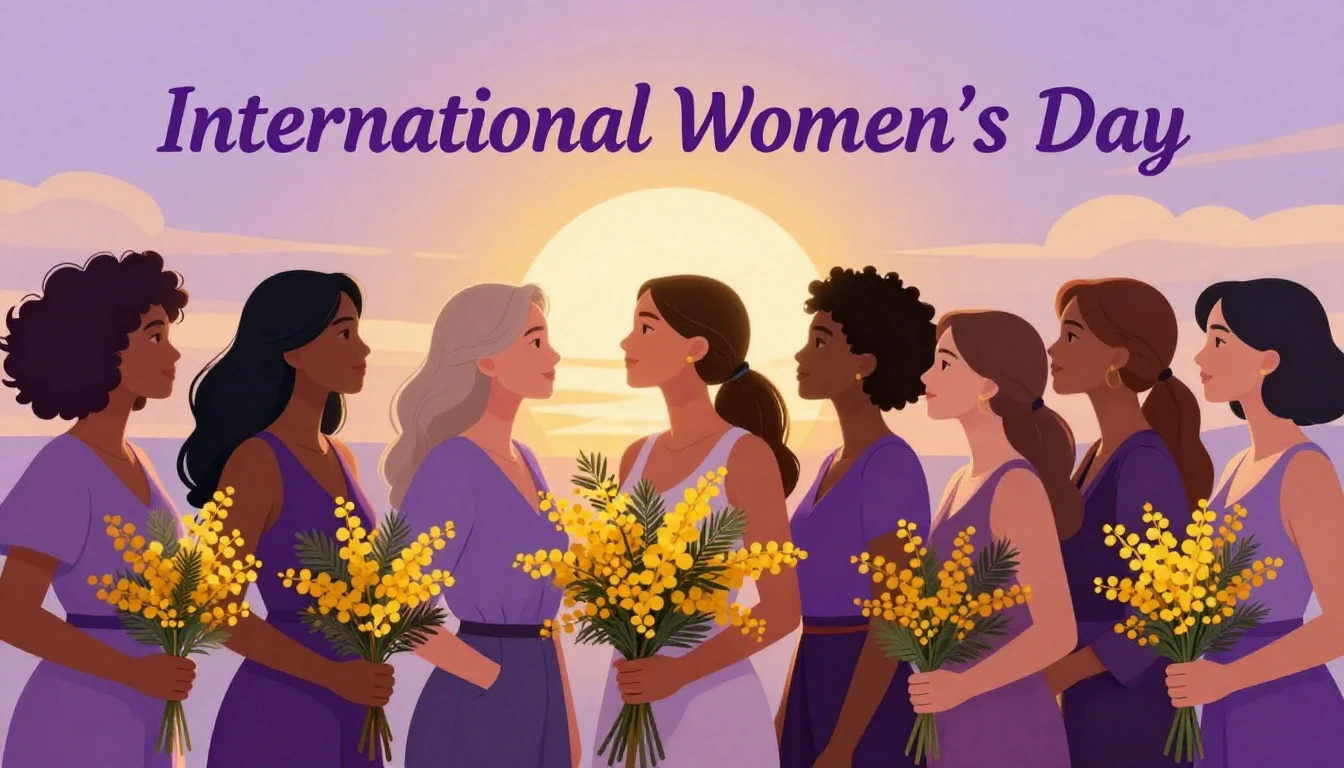 A vibrant digital artwork celebrating International Women's ...