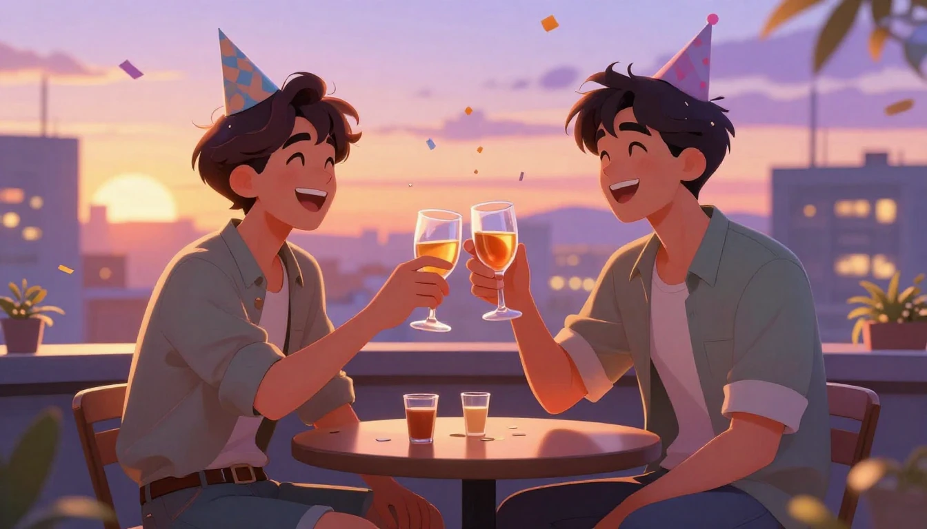 A vibrant and cheerful digital art illustration depicting a ...