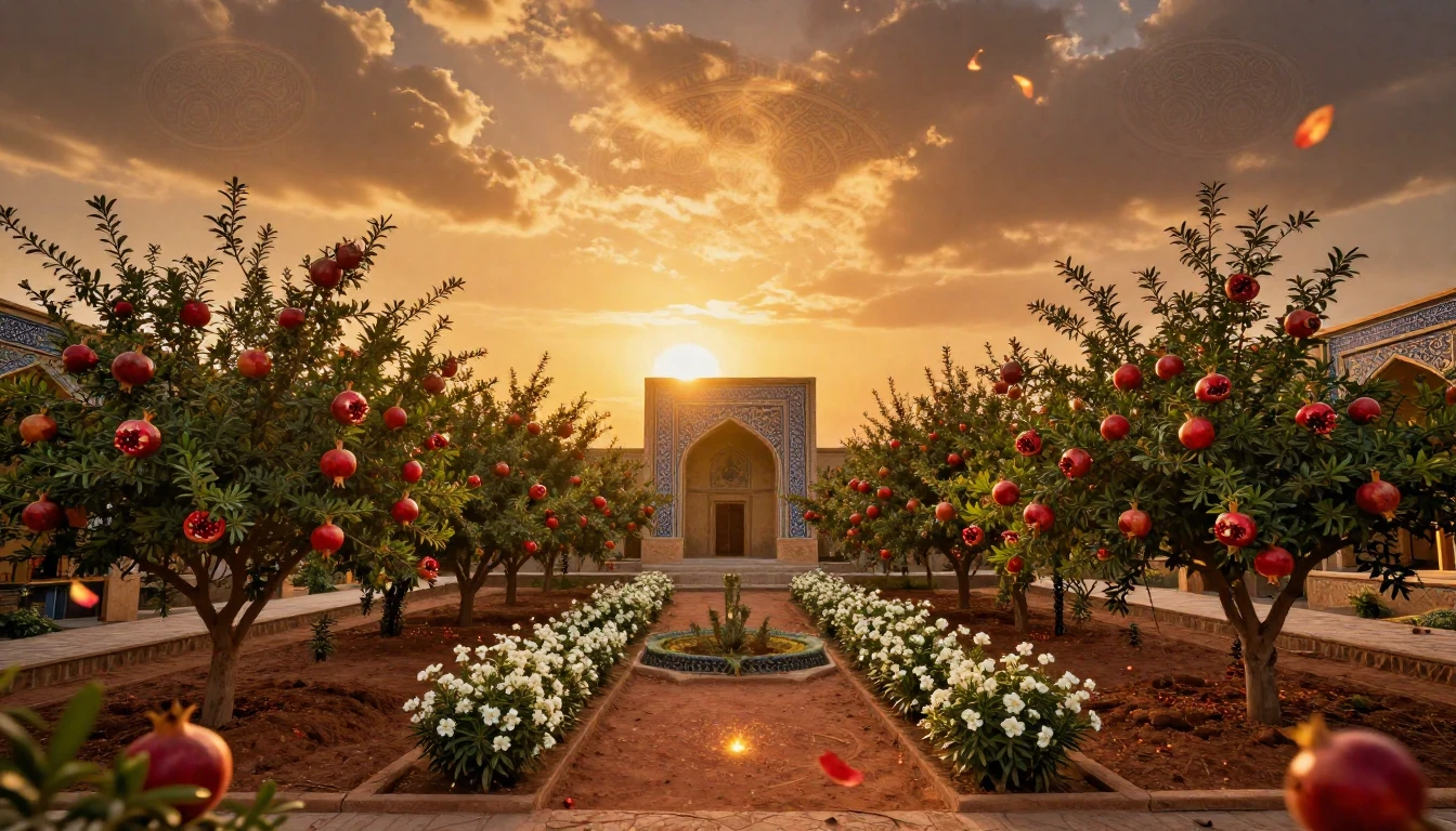 A breathtaking landscape inspired by ancient Persia during t...