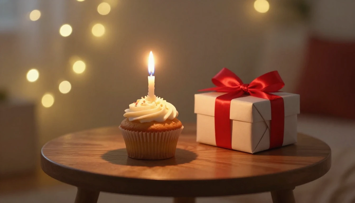 A romantic and intimate scene showing a beautifully decorate...