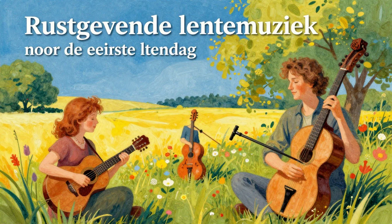 Album cover art for instrumental music about Rustgevende len...