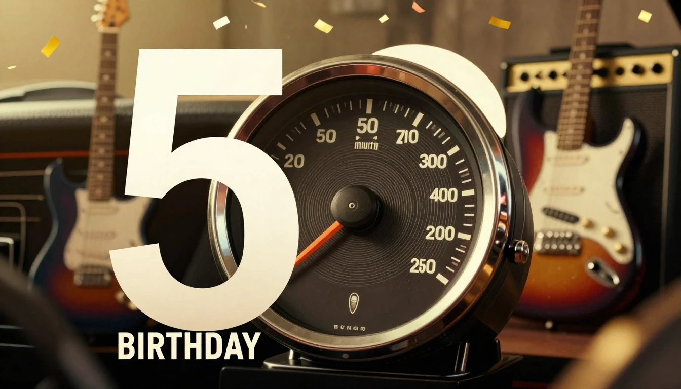 A vintage style poster design celebrating a 50th birthday. T...