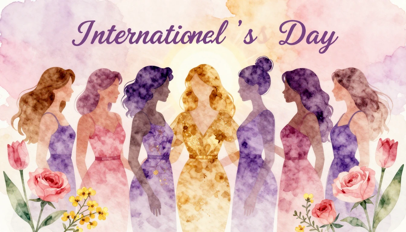 A beautiful and artistic watercolor illustration representin...