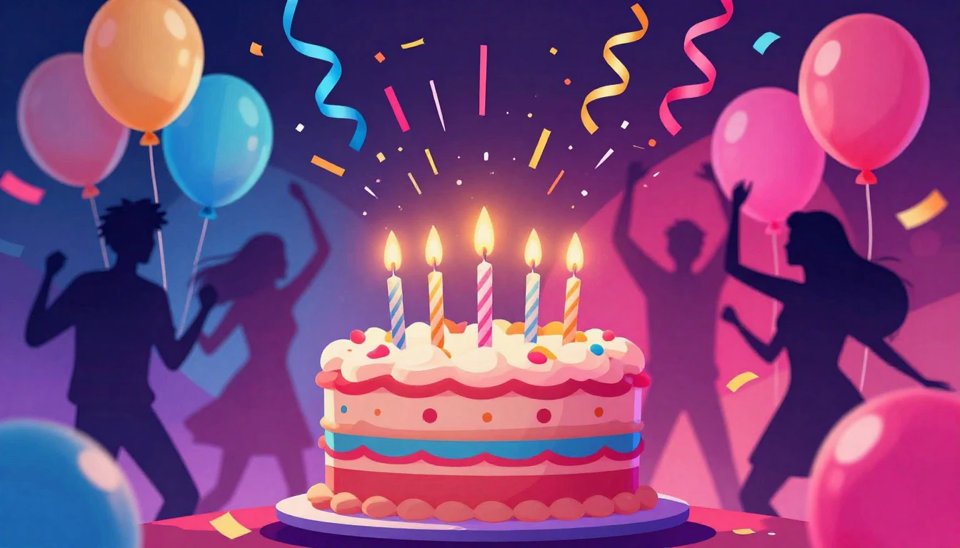 A vibrant and energetic digital art illustration depicting a...