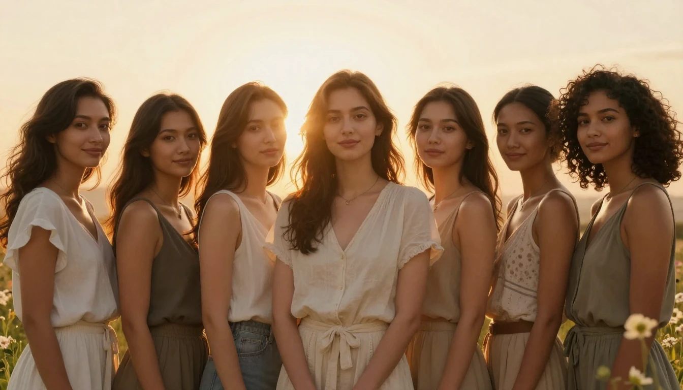 A beautiful, empowering portrait of a diverse group of women...