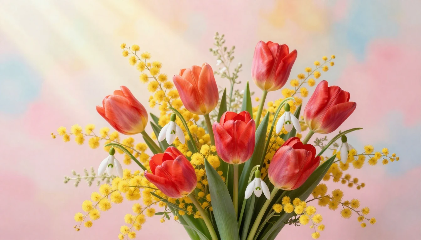 A beautiful, soft artistic composition celebrating Internati...