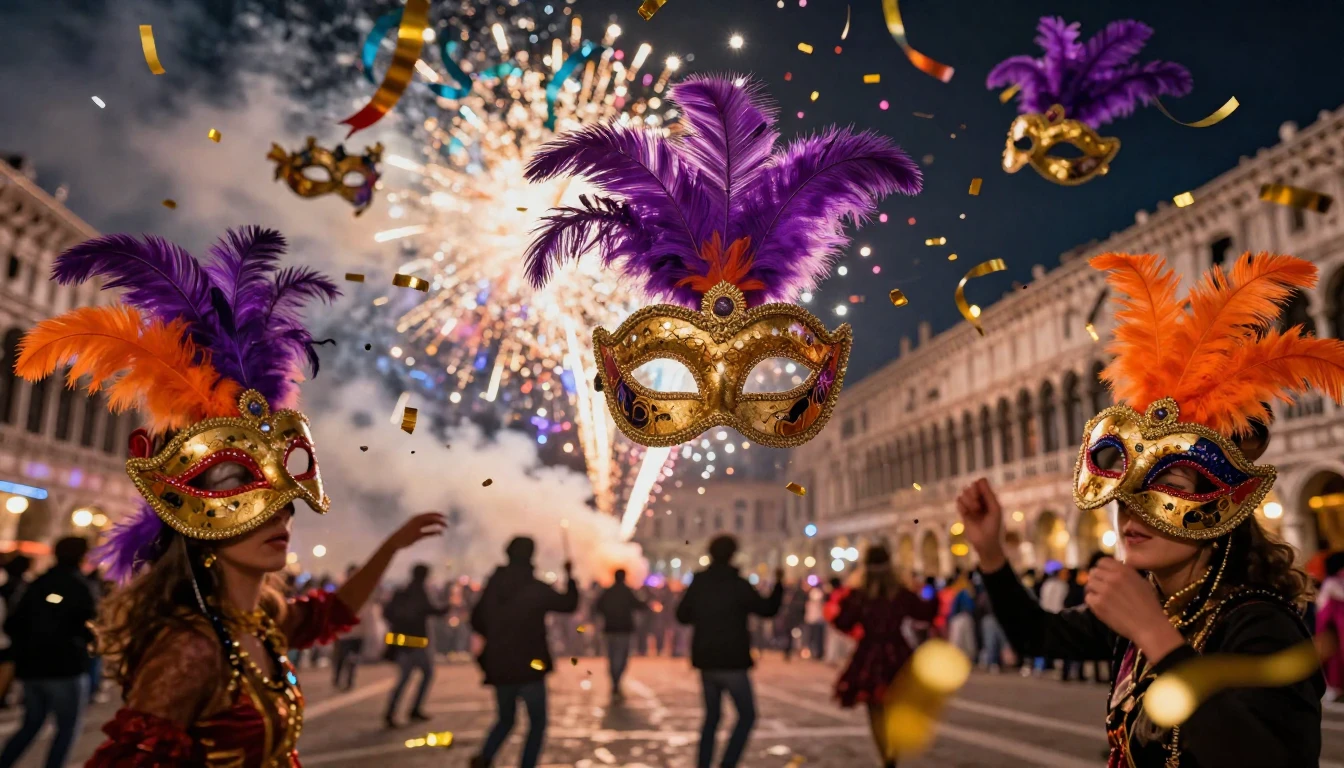 A vibrant explosion of colors representing a traditional Car...