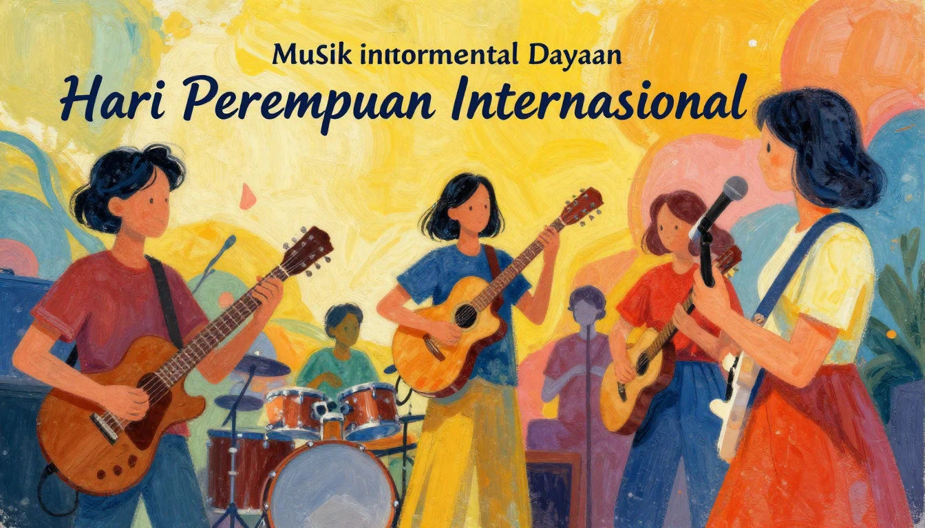 Album cover art for instrumental music about Musik instrumen...