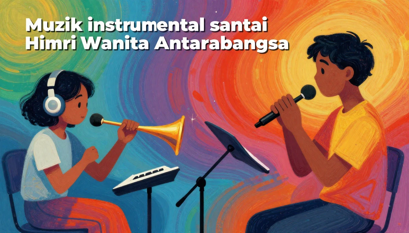 Album cover art for instrumental music about Muzik instrumen...