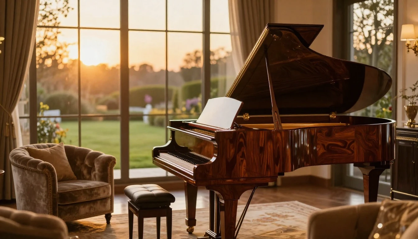 A luxurious and warm scene featuring a sophisticated lounge ...