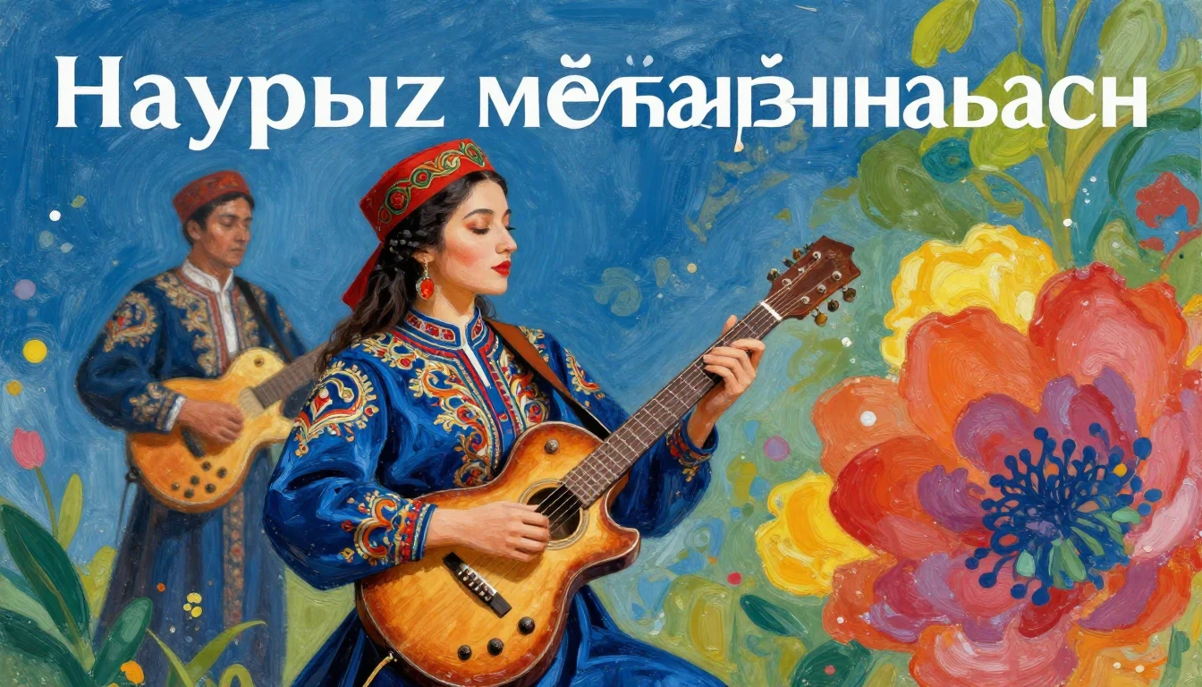 Album cover art for instrumental music about Наурыз мейрамын...