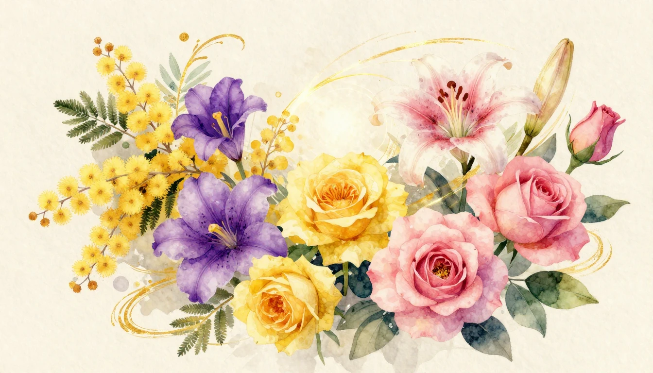 A vibrant and artistic watercolor painting representing grow...