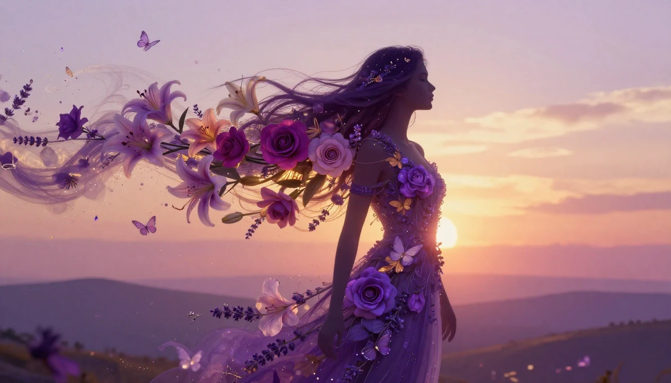 A vibrant and symbolic digital art piece representing growth...