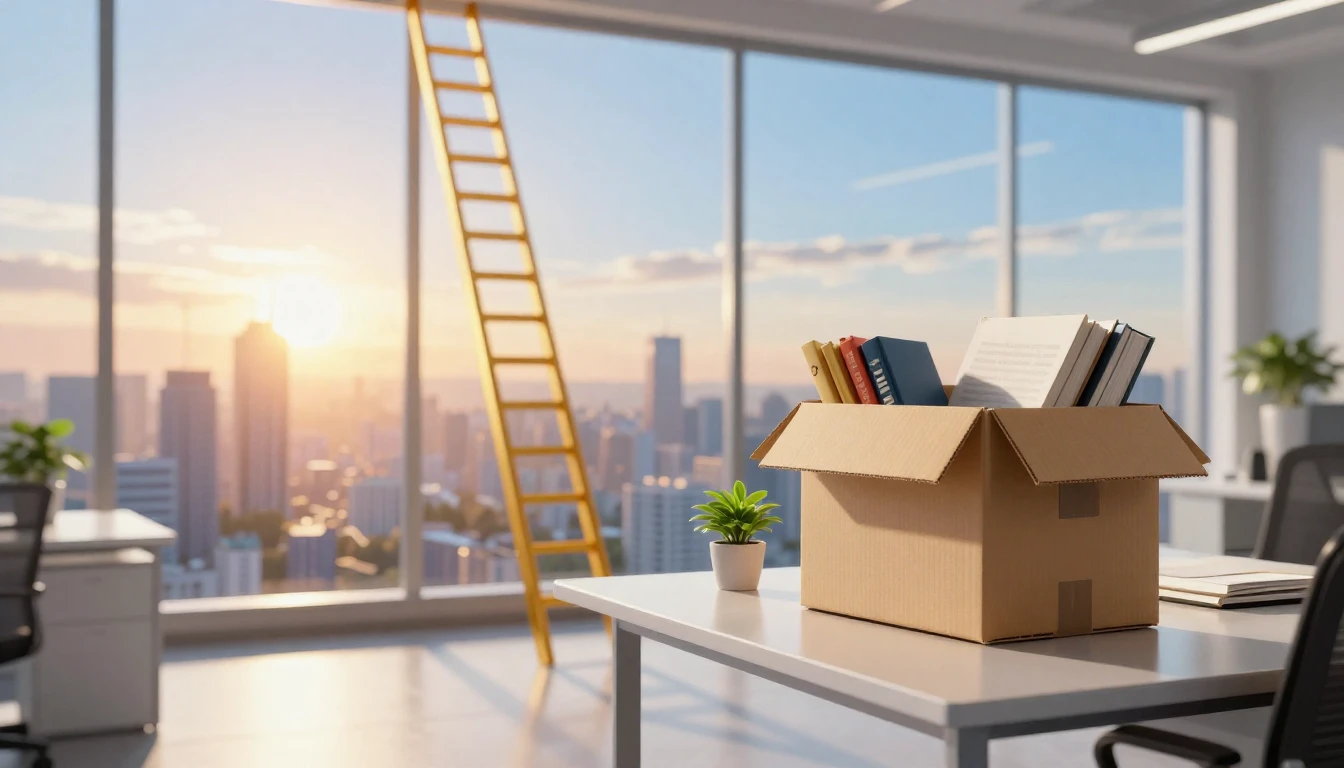 A conceptual and symbolic illustration of career growth and ...