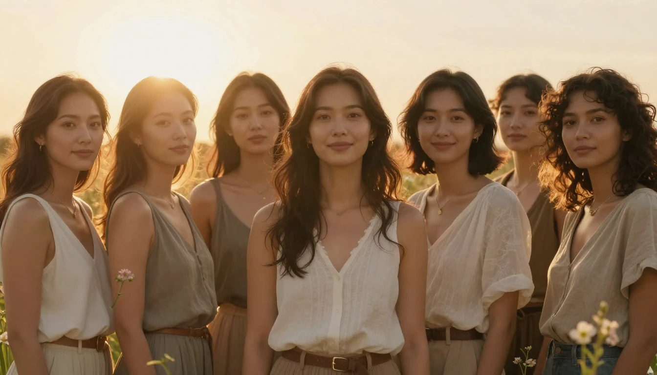 A beautiful, empowering portrait of a diverse group of women...