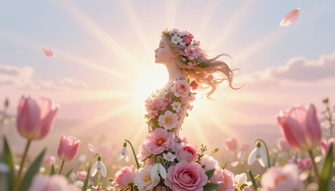 A beautiful and elegant concept art for International Women'...