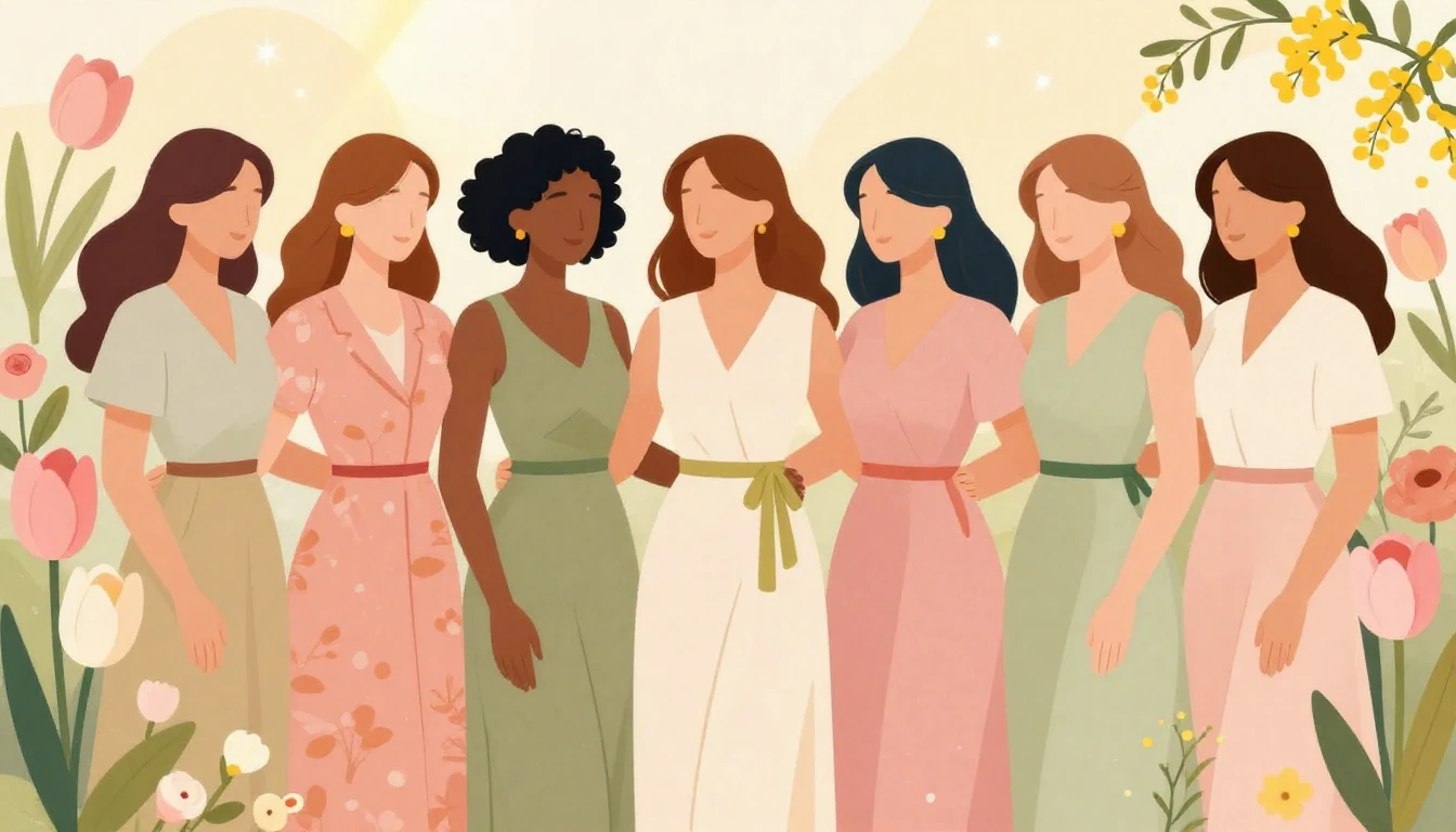 A beautiful and elegant illustration celebrating Women's Day...