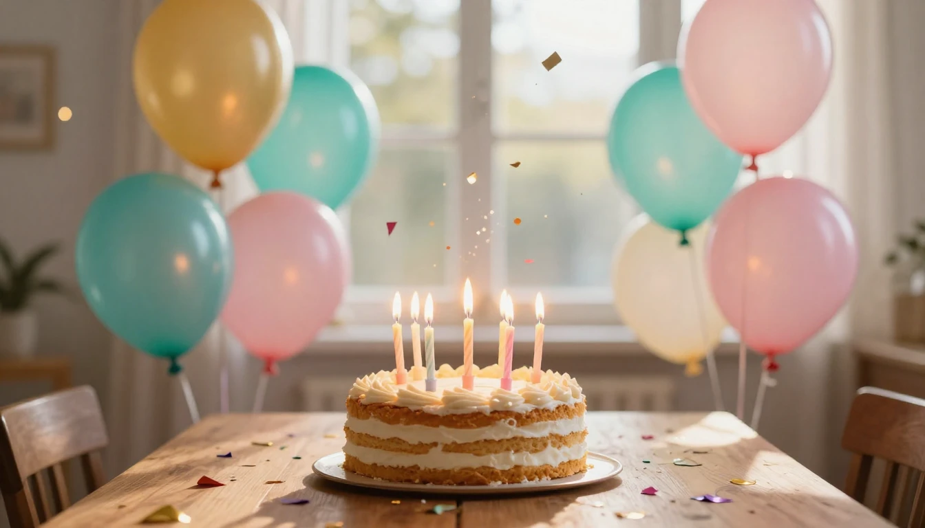 A vibrant and heartwarming scene of a festive celebration. A...