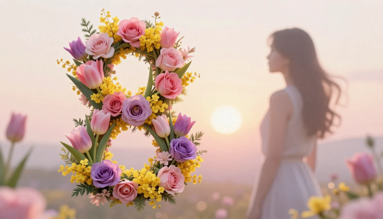 A beautiful and elegant concept art for International Women'...