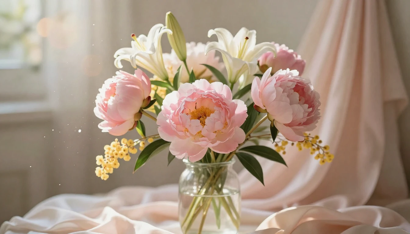 A breathtaking scene capturing the essence of spring and fem...