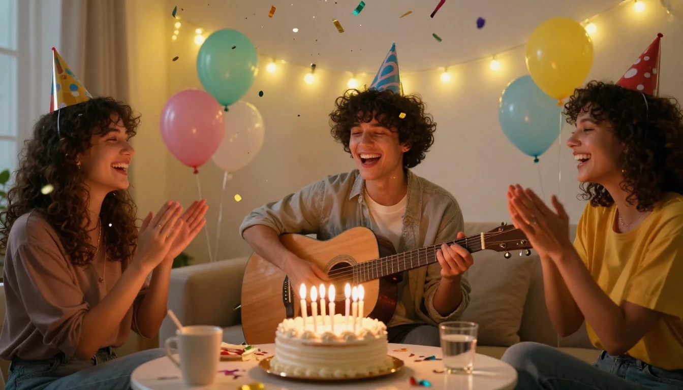 A heartwarming and joyful scene of best friends celebrating ...