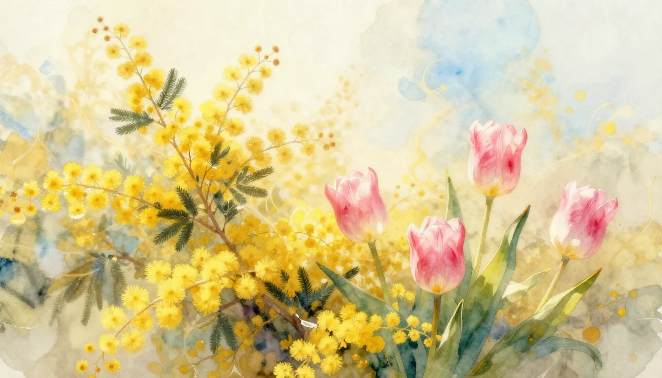 An ethereal and vibrant watercolor painting celebrating the ...