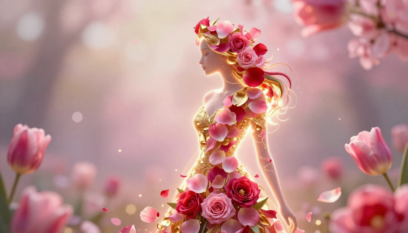 A vibrant and elegant digital art piece celebrating Internat...