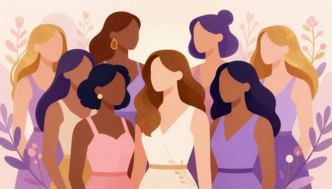 A beautiful and empowering artistic illustration celebrating...