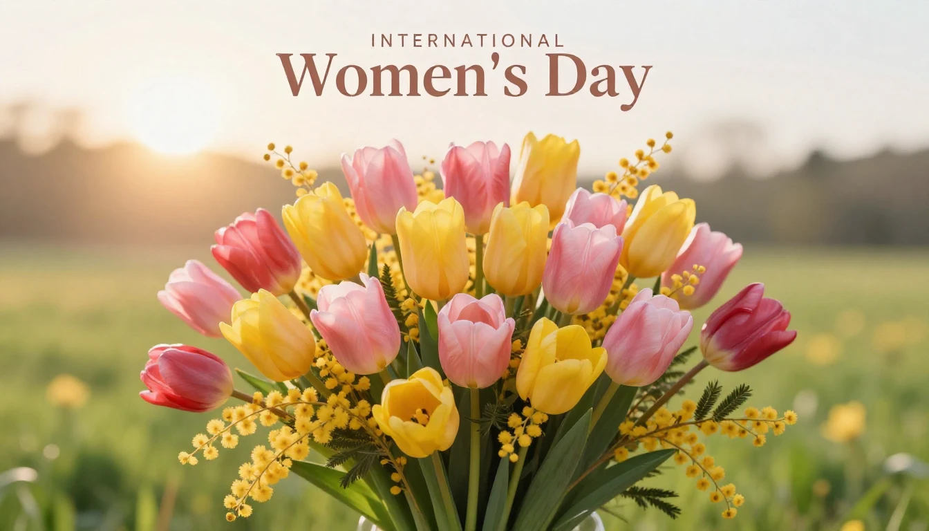 A beautiful and elegant greeting card design for Internation...