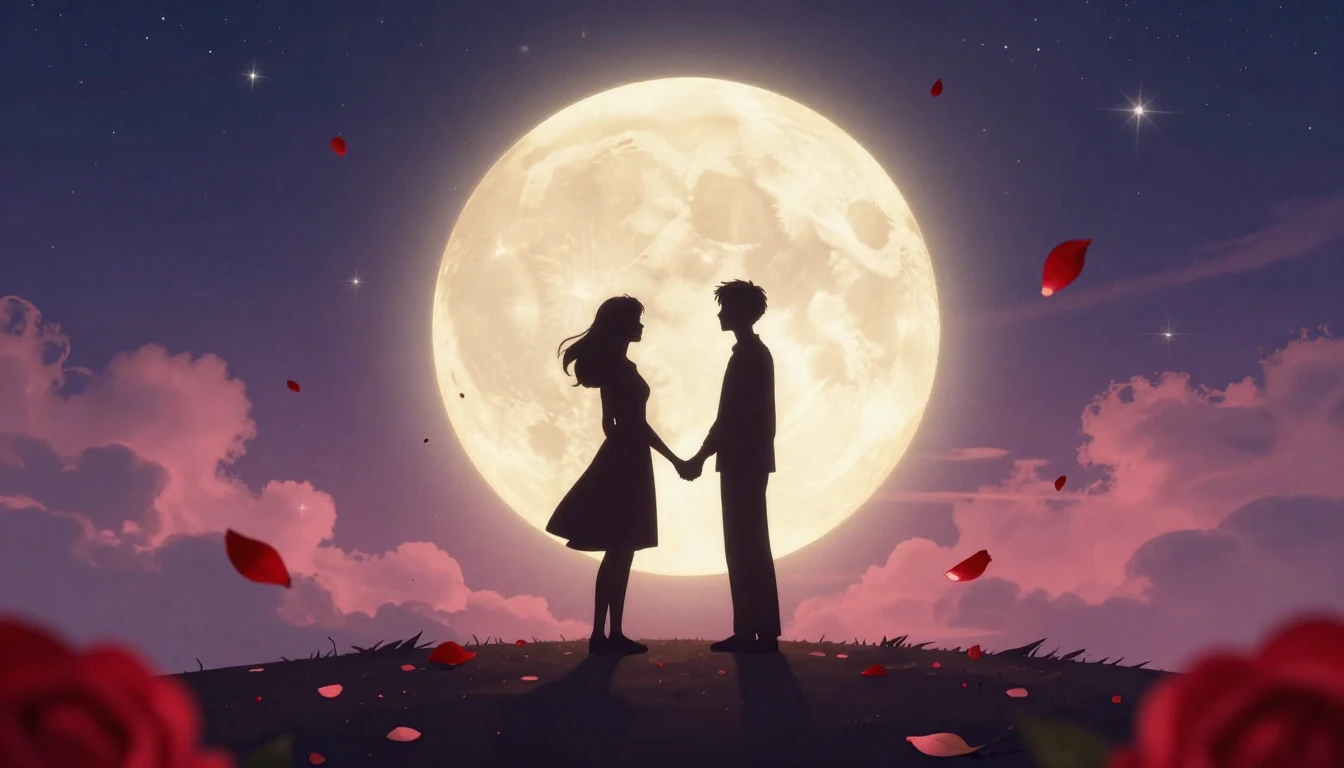 A romantic and magical illustration for a Valentine's Day so...