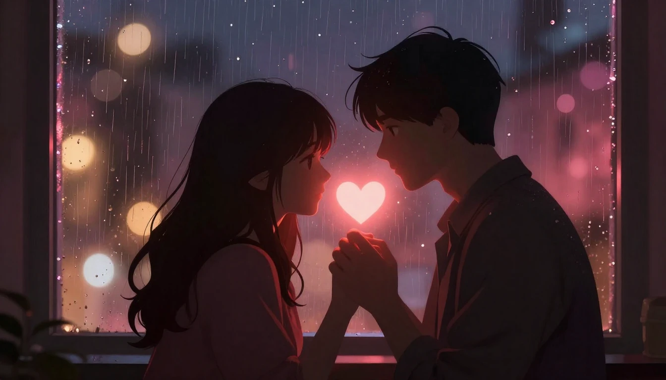 A highly detailed and romantic digital art illustration focu...