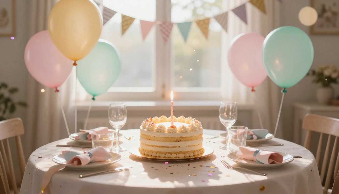 A festive and warm scene featuring a beautifully decorated t...