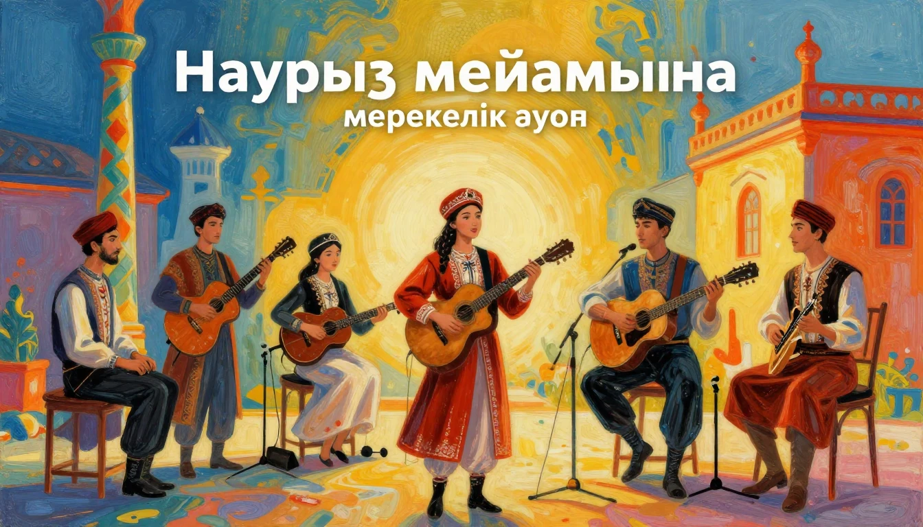 Album cover art for instrumental music about Наурыз мейрамын...