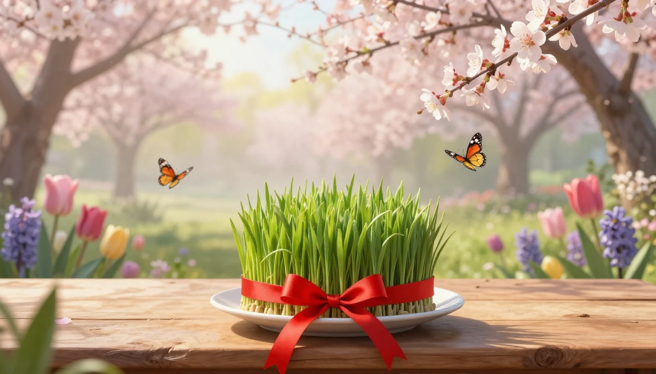 A breathtaking landscape celebrating the arrival of spring. ...