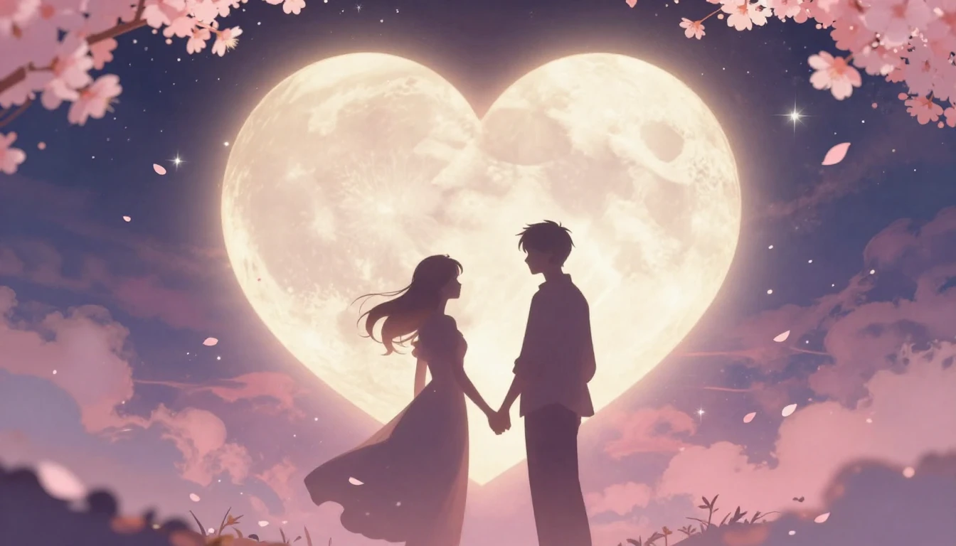 A romantic and dreamy illustration for a Valentine's Day son...