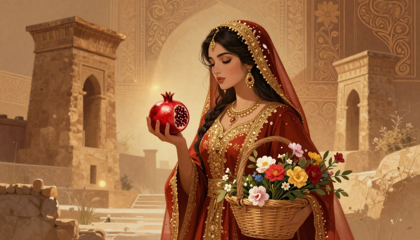 A romantic and artistic illustration representing the ancien...