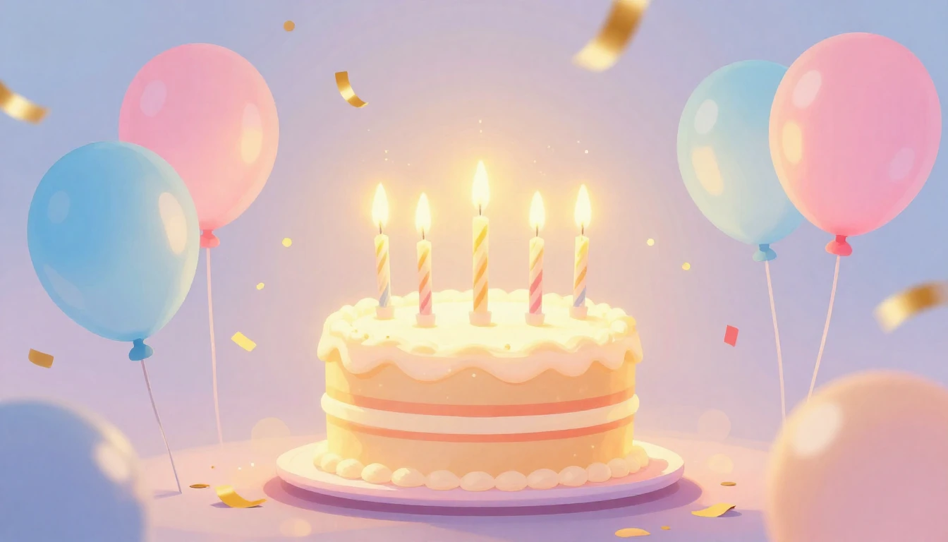 A vibrant and heartwarming celebration scene designed as a d...