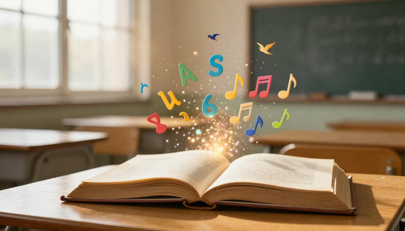 An artistic composition symbolizing education and growth. An...