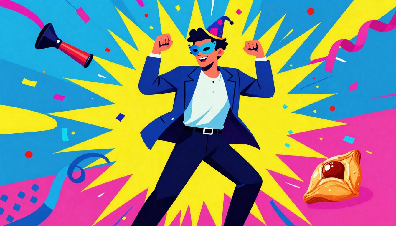 A vibrant and dynamic Pop Art illustration celebrating a Pur...