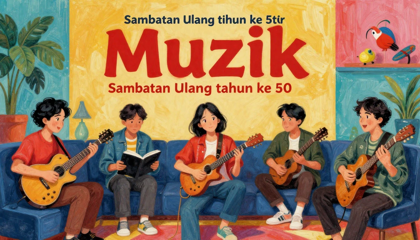 Album cover art for instrumental music about Muzik latar ins...